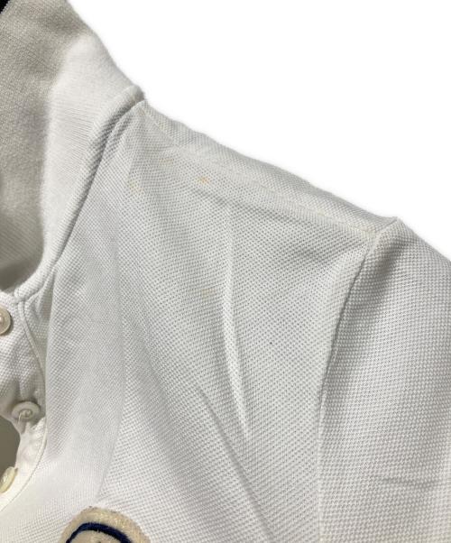 MONCLER（モンクレール）MONCLER (モンクレール) ポロシャツ ホワイト サイズ:Sの古着・服飾アイテム