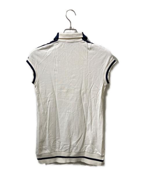 MONCLER（モンクレール）MONCLER (モンクレール) ロングポロシャツ ホワイト サイズ:XSの古着・服飾アイテム