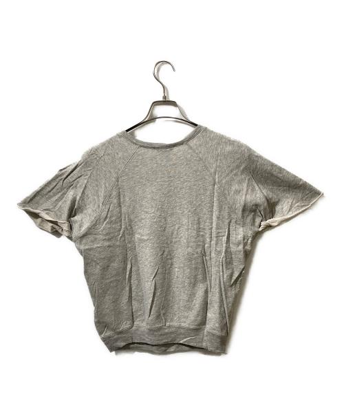 MONCLER（モンクレール）MONCLER (モンクレール) 裏毛ライトスウェットTシャツ グレー サイズ:Mの古着・服飾アイテム