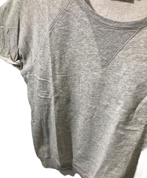 MONCLER（モンクレール）MONCLER (モンクレール) 裏毛ライトスウェットTシャツ グレー サイズ:Mの古着・服飾アイテム