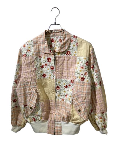 PINK HOUSE（ピンクハウス）PINK HOUSE (ピンクハウス) 花柄ブルゾン ピンクベージュ サイズ:Freeの古着・服飾アイテム