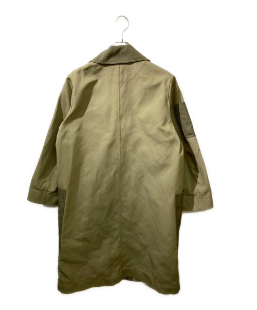 GANNI（ガニー）GANNI (ガニー) ヘビーツイルパッチポケットコート カーキ サイズ:38の古着・服飾アイテム