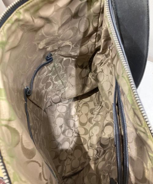 COACH（コーチ）COACH (コーチ) レザーショルダーバッグ ブラックの古着・服飾アイテム