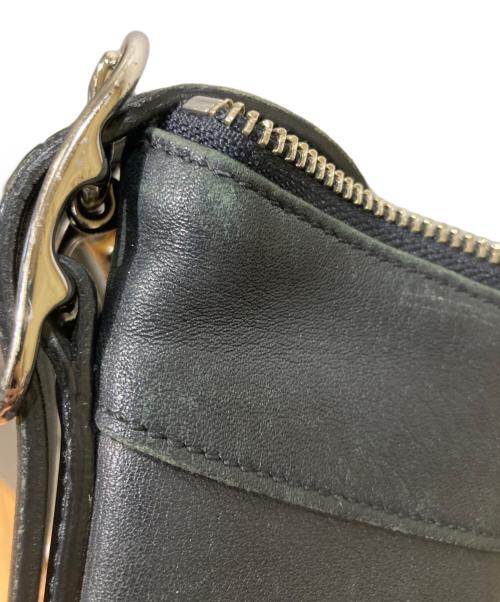COACH（コーチ）COACH (コーチ) レザーショルダーバッグ ブラックの古着・服飾アイテム