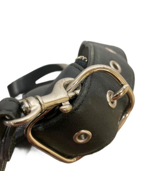 COACH（コーチ）COACH (コーチ) レザーショルダーバッグ ブラックの古着・服飾アイテム