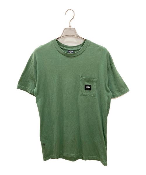 stussy（ステューシー）stussy (ステューシー) ポケットTシャツ グリーン サイズ:Mの古着・服飾アイテム