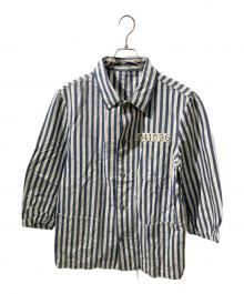 USED古着（ユーズドフルギ）の古着「ヴィンテージプリズナースリーピングジャケット」｜ブルー×ホワイト