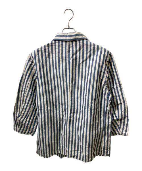 USED古着（ユーズドフルギ）USED古着 (ユーズドフルギ) ヴィンテージプリズナースリーピングジャケット ブルー×ホワイト サイズ:不明（実寸サイズをご確認ください）の古着・服飾アイテム