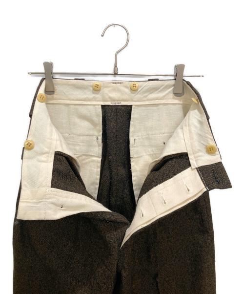 T.T（タイガ タカハシ）T.T (タイガ タカハシ) LOT.201 Work Trousers / ウールスラックう ブラウン サイズ:30の古着・服飾アイテム