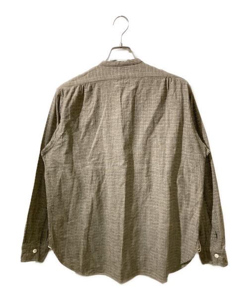 T.T（タイガ タカハシ）T.T (タイガ タカハシ) LOT105/Band Collar Shirt P/O グレー サイズ:SIZE14の古着・服飾アイテム