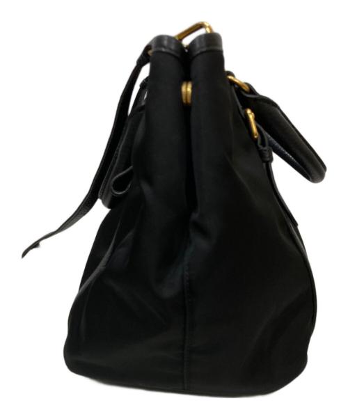 PRADA（プラダ）PRADA (プラダ) 2WAYショルダーバッグ ブラックの古着・服飾アイテム