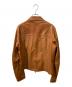 PAUL SMITH (ポールスミス) フラップポケットラムレザージャケット ブラウン サイズ:M：20000円