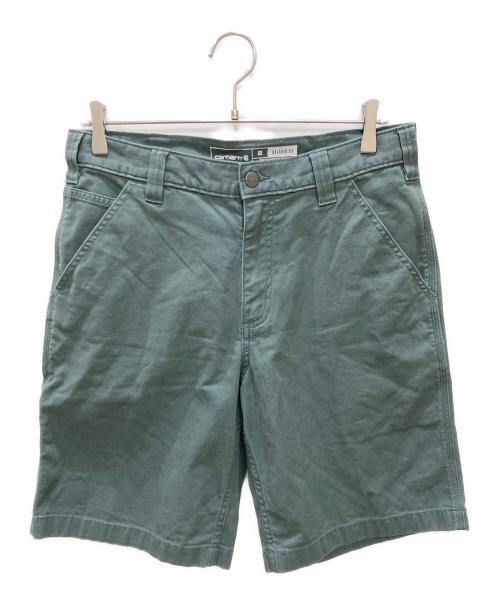 CarHartt（カーハート）CarHartt (カーハート) Rugged Flex Relaxed Fit Canvas Work Short/ペインターハーフパンツ グリーン サイズ:SIZE 81cm (W32)の古着・服飾アイテム