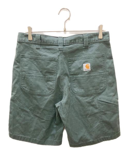 CarHartt（カーハート）CarHartt (カーハート) Rugged Flex Relaxed Fit Canvas Work Short/ペインターハーフパンツ グリーン サイズ:SIZE 81cm (W32)の古着・服飾アイテム