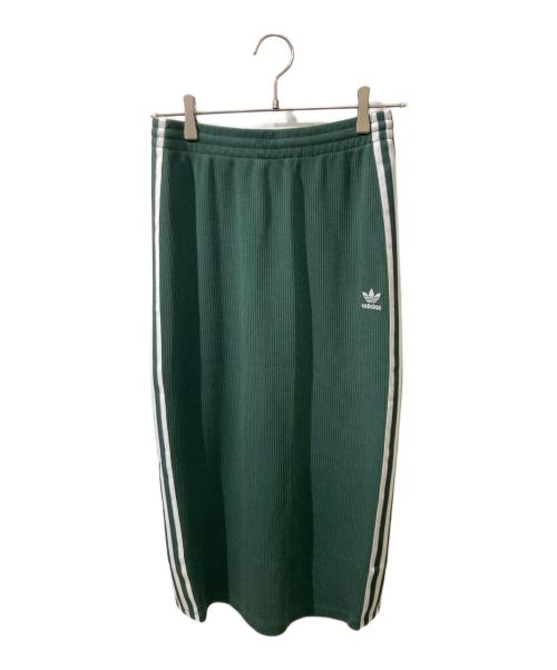 adidas（アディダス）adidas (アディダス) ニットスカート グリーン サイズ:L 未使用品の古着・服飾アイテム