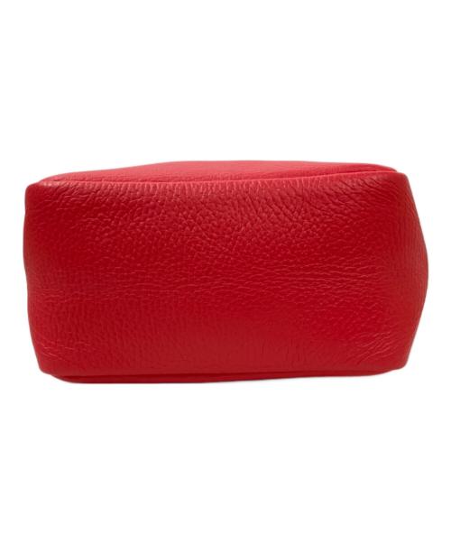 YOUNG & OLSEN The DRYGOODS STORE（ヤングアンドオルセン ザ ドライグッズストア）YOUNG & OLSEN The DRYGOODS STORE (ヤングアンドオルセン ザ ドライグッズストア) EMBOSSED LEATHER D TOTE XS レッドの古着・服飾アイテム