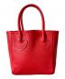 YOUNG & OLSEN The DRYGOODS STORE (ヤングアンドオルセン ザ ドライグッズストア) EMBOSSED LEATHER D TOTE XS レッド：8000円