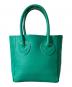 YOUNG & OLSEN The DRYGOODS STORE (ヤングアンドオルセン ザ ドライグッズストア) EMBOSSED LEATHER D TOTE XS グリーン：8000円