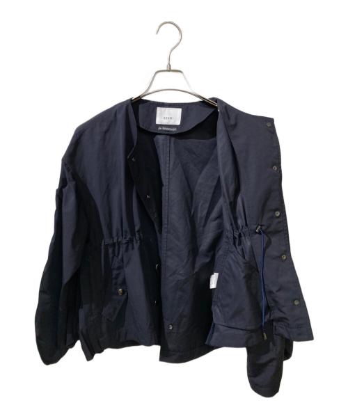 EZUMI（エズミ）EZUMI (エズミ) parigot (パリゴ) 別注サイドプリーツブルゾン ネイビー サイズ:Freeの古着・服飾アイテム