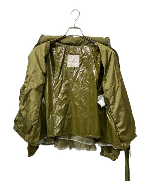 MONCLER（モンクレール）MONCLER (モンクレール) SARA/パフスリーブナイロンジャケット グリーンの古着・服飾アイテム