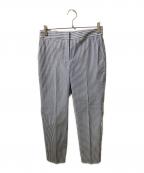 theory luxeセオリーリュクス）の古着「CAROL2/シアサッカーストライプパンツ」｜ネイビー×ホワイト