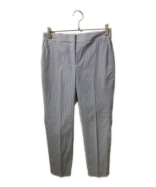 theory luxe（セオリーリュクス）theory luxe (セオリーリュクス) CAROL2/シアサッカーストライプパンツ ネイビー×ホワイト サイズ:SIZE42の古着・服飾アイテム