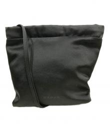 CABaN by Patricia Urquiola（キャバン バイ パトリシア ウルキオラ）の古着「スモールサテンポシェット」｜ブラック