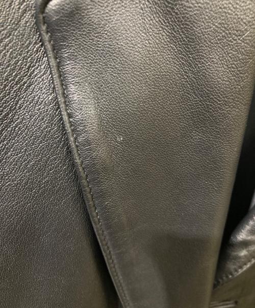 GAULTIER HOMME objet（ゴルチエオムオブジェ）GAULTIER HOMME objet (ゴルチエオムオブジェ) ラムレザー3Bジャケット ブラック サイズ:48の古着・服飾アイテム