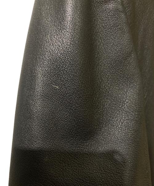 GAULTIER HOMME objet（ゴルチエオムオブジェ）GAULTIER HOMME objet (ゴルチエオムオブジェ) ラムレザー3Bジャケット ブラック サイズ:48の古着・服飾アイテム
