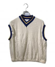 45R（フォーティファイブ・アール）の古着「ドッキングニットベスト」｜ベージュ