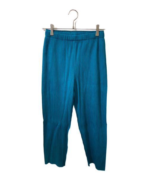 me ISSEY MIYAKE（ミーイッセイ ミヤケ）me ISSEY MIYAKE (ミーイッセイ ミヤケ) プリーツパンツ ブルー サイズ:Freeの古着・服飾アイテム
