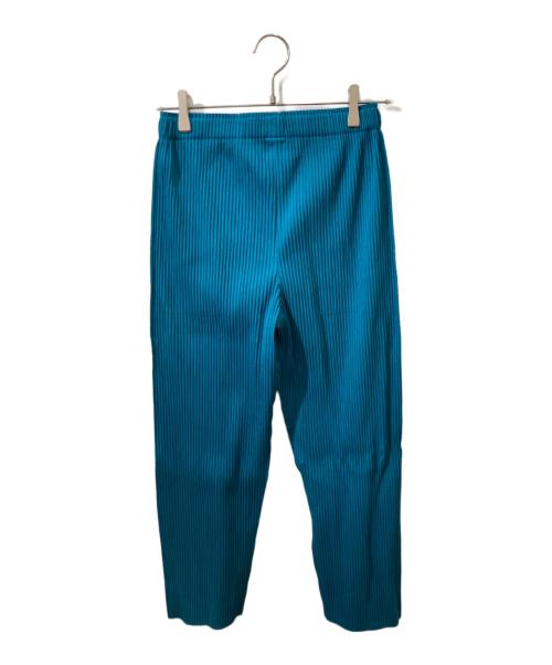 me ISSEY MIYAKE（ミーイッセイ ミヤケ）me ISSEY MIYAKE (ミーイッセイ ミヤケ) プリーツパンツ ブルー サイズ:Freeの古着・服飾アイテム
