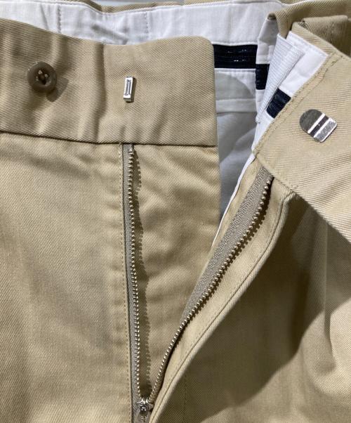 CAHLUMN（カウラム）CAHLUMN (カウラム) TC Twill 1 Tuck Pants / ツイルワンタックパンツ チノパン ベージュ サイズ:Lの古着・服飾アイテム