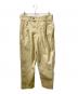 CAHLUMN（カウラム）の古着「TC Twill 1 Tuck Pants / ツイルワンタックパンツ チノパン」｜ベージュ