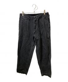 nanamica（ナナミカ）の古着「Wide Denim Pants / ワイドデニムパンツ」｜ブラック