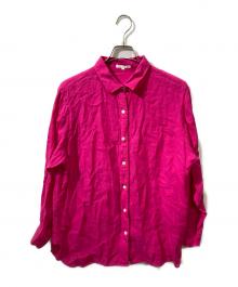 23区（ニジュウサンク）の古着「LIBECO ベーシック シャツ」｜ピンク