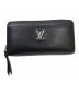 LOUIS VUITTON（ルイ ヴィトン）の古着「ロックミー LVロゴジッピーウォレット/長財布」｜ブラック