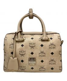 MCM（エムシーエム）の古着「2WAY ボストン エッセンシャル」｜ベージュ