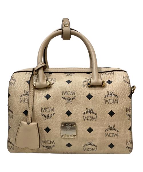 MCM（エムシーエム）MCM (エムシーエム) 2WAY ボストン エッセンシャル ベージュの古着・服飾アイテム