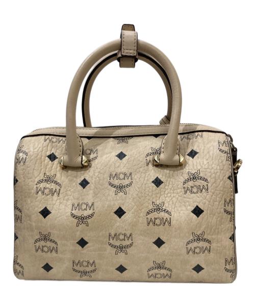 MCM（エムシーエム）MCM (エムシーエム) 2WAY ボストン エッセンシャル ベージュの古着・服飾アイテム