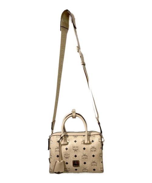 MCM（エムシーエム）MCM (エムシーエム) 2WAY ボストン エッセンシャル ベージュの古着・服飾アイテム