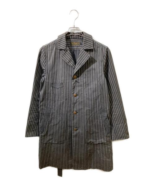 LOST CONTROL（ロストコントロール）LOST CONTROL (ロストコントロール) Black Wabash Shop Coat　/ウォバッシュコート ブラック サイズ:1の古着・服飾アイテム