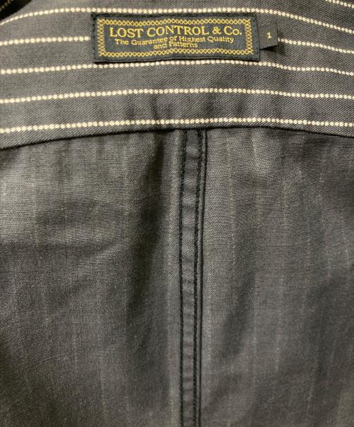 LOST CONTROL（ロストコントロール）LOST CONTROL (ロストコントロール) Black Wabash Shop Coat　/ウォバッシュコート ブラック サイズ:1の古着・服飾アイテム