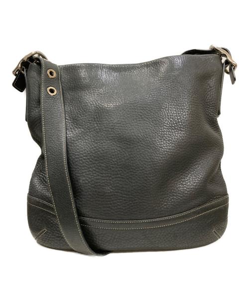 COACH（コーチ）COACH (コーチ) レザーショルダーバッグ ブラックの古着・服飾アイテム