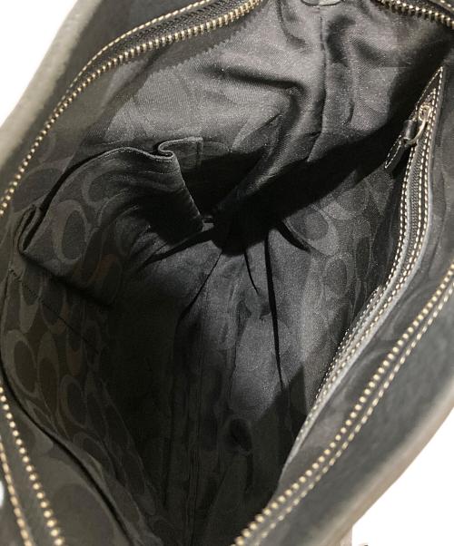 COACH（コーチ）COACH (コーチ) レザーショルダーバッグ ブラックの古着・服飾アイテム
