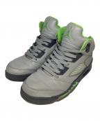 NIKEナイキ）の古着「Air Jordan 5 Retro SE Green Bean」｜グレー×グリーン