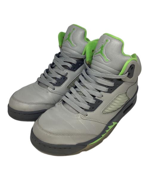 NIKE（ナイキ）NIKE (ナイキ) Air Jordan 5 Retro SE Green Bean グレー×グリーン サイズ:US9.5の古着・服飾アイテム