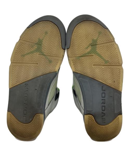 NIKE（ナイキ）NIKE (ナイキ) Air Jordan 5 Retro SE Green Bean グレー×グリーン サイズ:US9.5の古着・服飾アイテム