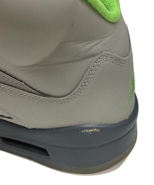NIKE（ナイキ）NIKE (ナイキ) Air Jordan 5 Retro SE Green Bean グレー×グリーン サイズ:US9.5の古着・服飾アイテム