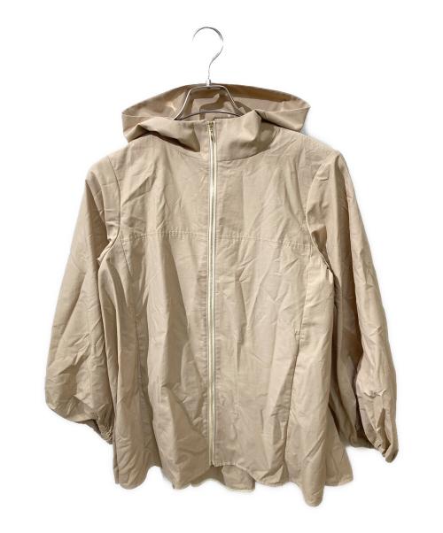 YORI（ヨリ）YORI (ヨリ) バックギャザーマウンテンパーカー ベージュ サイズ:Fの古着・服飾アイテム